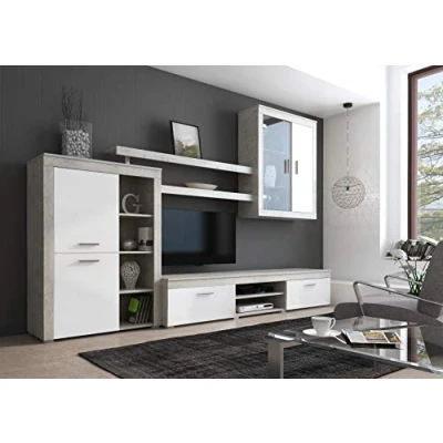 Immagine di CALITAN FURNITURE FACTORY SP Z O.O. Soggiorno MOD. Canberra Cemento E Bianco LARICE