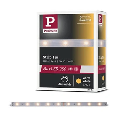 Immagine di Paulmann 79853 Striscia LED con spina 1 m Bianco caldo