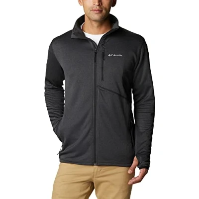 Immagine di Columbia 194004376190 Giacca in Pile con Cerniera Intera, Nero Heather, S