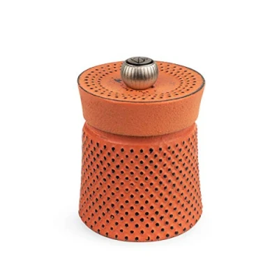 Immagine di Peugeot Bali Fonte 35426 Macinapepe manuale con regolazione classica, altezza: 8 cm, in ghisa, colore: Arancione