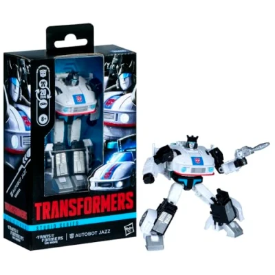 Immagine di Transformers Toys Studio Series Deluxe Class Transformers: The Movie Autobot Jazz, action figure di conversione da 11,4 cm, giocattoli robot, 8+