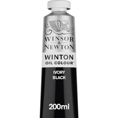Immagine di Winsor &amp; Newton Olio Winton 200 ml Nero d&#039;Avorio