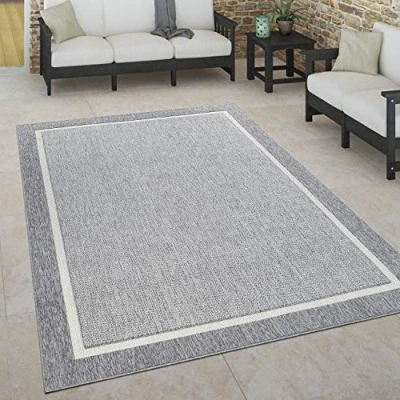 Immagine di Paco Home per Interni ed Esterni, terrazza e Balcone, Anti intemperie, scandinavo, Dimensione:200x290 cm, Colore:Bianco