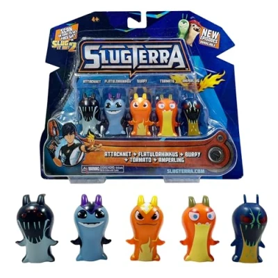Immagine di SLUGTERRA, 5 personaggi 4,5 cm, modello casuale, per bambini dai 4 anni in su, LUU02