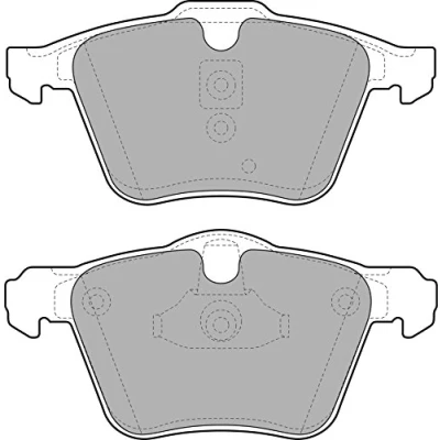 Immagine di DELPHI LP1968 Kit pastiglie freno Non predisposto per contatto segnalazione usura con lamierino anticigolío senza accessori FORD: S Max Mk1