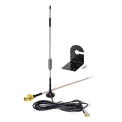 Immagine di Eightwood Antenna SMA 868mhz (SMA Extension Cavo 300cm + Base portatile) RG178 15cm Kit per Homematic CCU3 CCU2 Raspberry Pi HM MOD RPI PCB Fibaro ELV Matic