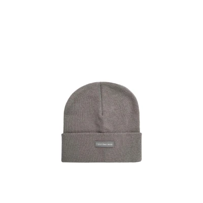 Immagine di Calvin Klein Jeans Patch Beanie Berretto, Donna, Taglia: One Size, Grey heather
