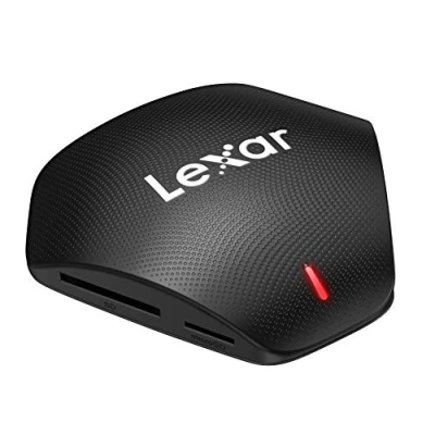 Immagine di Lexar Professional Multi Card 3 in 1 USB 3.1 Lettore, Fino A 312 MB/s per Scheda SD/Micro SD, 160 CompactFlash, Adattatore Include da Type C cavo (LRW500URBAMZN)