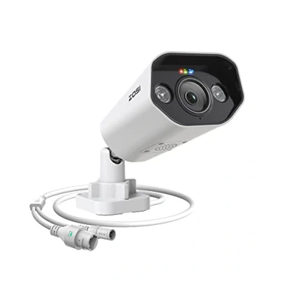 Immagine di ZOSI 4K Telecamera Aggiuntiva PoE, Audio Bidirezionale, Sistema PoE (Modello NVR: ZR08DN, ZR16DK, ZR08SN, ZR08SQ, ZR16SK), C182