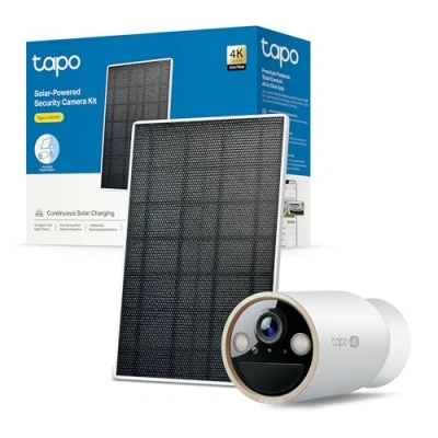 Immagine di Tapo C460 KIT 4K 8MP Telecamera Pannello Solare con Base Magnetica, Visione Notturna a Colori Starlight, Batteria 10000mAh, Connettività WiFi 5G/2.4G, Rilevamento AI, IP66, Allarme Rapida e Antifurto