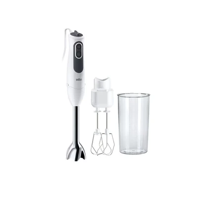Immagine di BRAUN 4193 MQ3105B HB WH Frullatore ad immersione 750 W con misurino, Shaker, Funzione turbo Bianco/Grigio