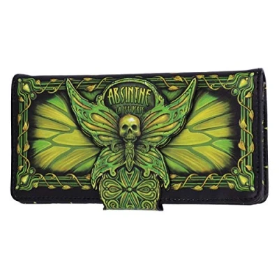 Immagine di Nemesis Now Absinthe La Fee Verte Portafogli in rilievo, poliuretano, 18,5 cm, colore: Verde