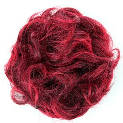 Immagine di CAISHA Elastico Per Capelli XXL Ispessimento Dei Voluminoso Resistente Al Calore Miscela Rossa G29E