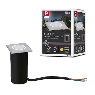 Immagine di PAULMANN 94364 Lampada LED da incasso a pavimento (monocolore) 2 W Acciaio inox (spazzolato)