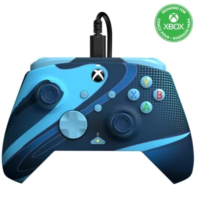 Immagine di PDP Xbox REMATCH GLOW Wired controller Blue Tide