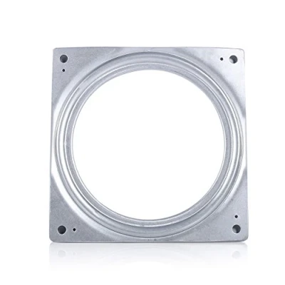Immagine di Piastra Girevole Quadrata da 6&quot;Lazy Susan con Rivestimento Resistente alla corrosione e ruggine per TV Tavolo, Gli armadietti Sgabello Bar