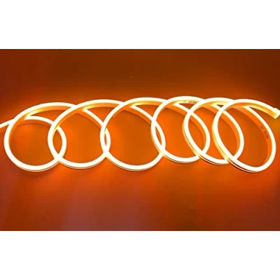 Immagine di tempo di saldi Striscia LED al neon flessibile impermeabile IP65 5 metri 120 LED/m 12 V arancione