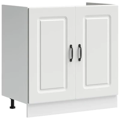 Immagine di vidaXL Mobile Base lavello Kalmar Bianco 80x46x81,5 cm in Truciolato