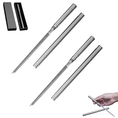 Immagine di Coltello Da Frutta Portatile Multiuso Per Esterni Con Fodero, Esterni, Utensili Cucina Portatili, Coltelli Ultra Affilati (2pcs)