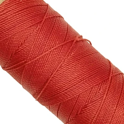 Immagine di Linhasita, rocchetto di filo cerato, Linhasita 100 g, 170 m, 1 mm spessore, in poliestere, macramè, 30 colori. metros / gr rosso