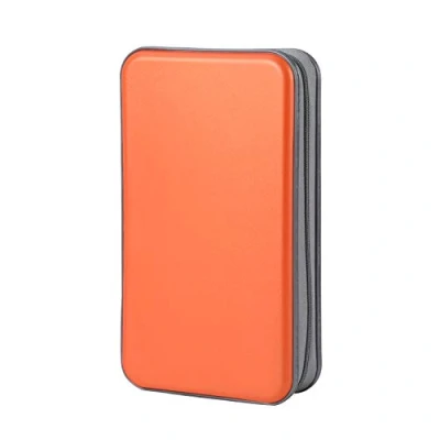 Immagine di alavisxf xx Alachi EU Porta CD Custodia, Plastica Dura da 96 capacità Borsa Custodia Auto Protettiva Portafoglio Organizer (96 capacità, Arancia)
