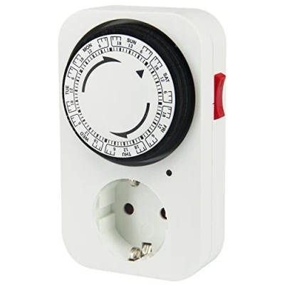 Immagine di Electraline 59504 Programmatore settimanale timer manuale, colore: bianco