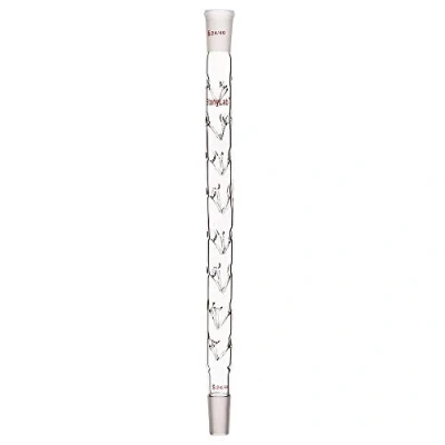Immagine di stonylab Colonna di Distillazione Vigreux, 24/40 400 mm Lunghezza Vetro Borosilicato Frazionario Vigreux con Rientranze per Laboratorio