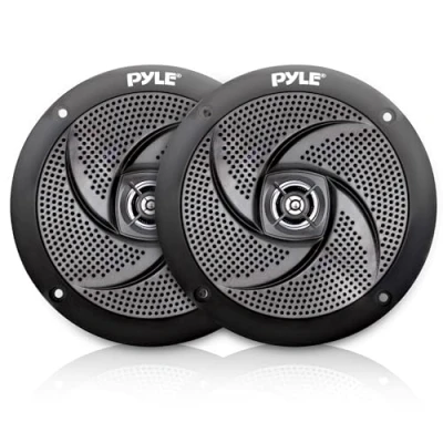 Immagine di Pyle Altoparlanti marini impermeabili a basso profilo, 240 W, 16,5 cm, 2 vie, 1 paio, stile sottile, e resistenti alle intemperie, sistema audio stereo per esterni, barca,