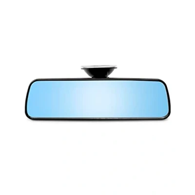 Immagine di QWORK® Specchietto Retrovisore auto Con Forte Ventosa, Interno antiriflesso Girevole a 360 per camion SUV (20 x 6 cm)