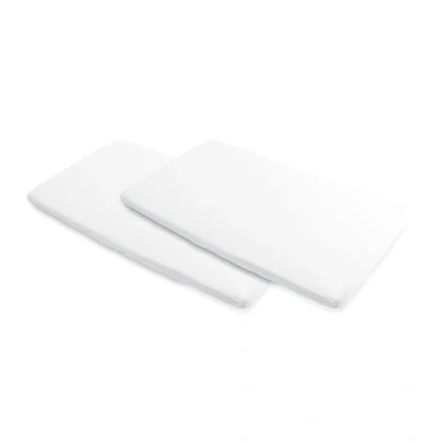 Immagine di Maxi Cosi Lenzuola Culla da Campeggio Iris, Set 2 Lenzuolini Coprimaterasso Campeggio, in Cotone, Colore Bianco