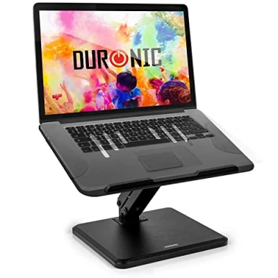 Immagine di Duronic DML125 Supporto per PC portatile Altezza regolabile e inclinabile tablet Piedistallo fino a 13&quot; Angolo Supporta 5 kg