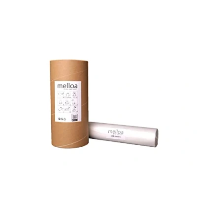 Immagine di MELLOA Universal Nappy Bin Liner compatibile con i sistemi di rimozione dei pannolini Tommee Tippee: Sangenic, Tec, Twist and Click, Simplee modelli (bianco, 100 m + tubo carta)