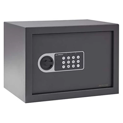 Immagine di ARREGUI Premier 16501 S2 Cassaforte in Acciaio con Serratura Elettronica, a Mobile per Abitazioni, Tastiera Codice Programmabile, Chiave di Emergenza, 25 x 35 cm, 16 L