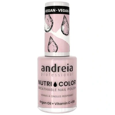 Immagine di Andreia Professional NutriColor Smalto Vegan Traspirante Colore NC28 Rosa Tenue 10.5ml