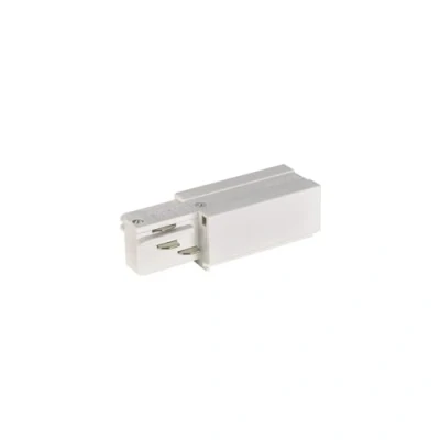 Immagine di Eutrac 1001514 Componente per sistema su binario ad alta tensione Alimentatore Einspeiser, rechts, weiss Bianco traffico