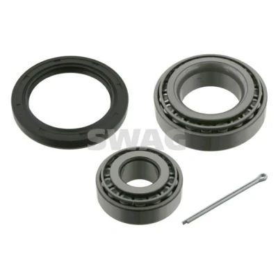 Immagine di SWAG 81 92 7479 Kit Cuscinetto ruota Assale anteriore Sx, Dx con guarnizione ad anello per alberi 65, 50 a rulli conici