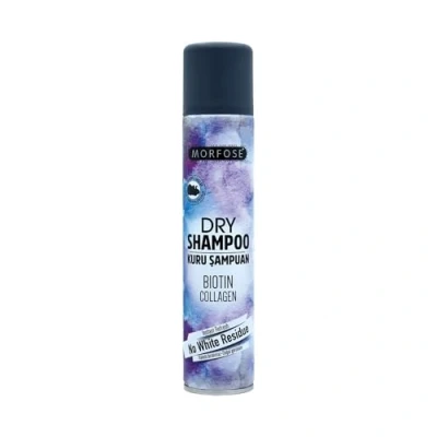 Immagine di Morfose Biotin &amp; Collagen Shampoo secco per capelli scuri, 200 ml, rinforzante volume, senza olio, residui