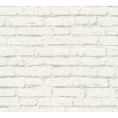 Immagine di A.S. Création Carta da parati Mattoni Elements tessuto non 10.05 m x 0.53 Grigio Bianco Prodotto in Germania 343992 34399 2