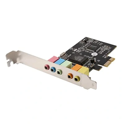Immagine di Scheda Audio PCIe PCI E X1 CMI8738 Chip 32/64 Bit Stereo Un 5.1 Canali Desktop Integrata per PC