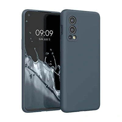 Immagine di kwmobile Cover per OnePlus Nord 2 5G Custodia Back Case Smartphone in Silicone TPU Protezione Gommata ardesia scuro