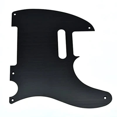 Immagine di KAISH Metallo Alluminio Anodizzato Americano Vintage 5 Fori Tele Style Battipenna TL Pick Guard Scratch Plate per USA/Messico Telecaster Nero