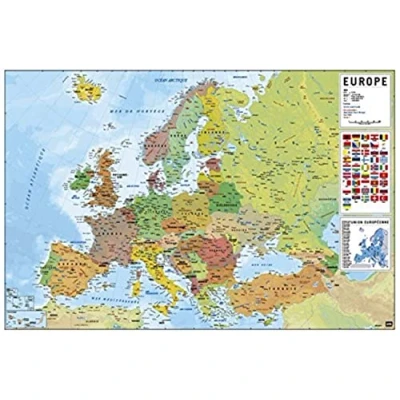 Immagine di Grupo Erik Editores GPE4901 Poster Mappa, Carta, Multicolore, 91 x 61.5 0.1 cm