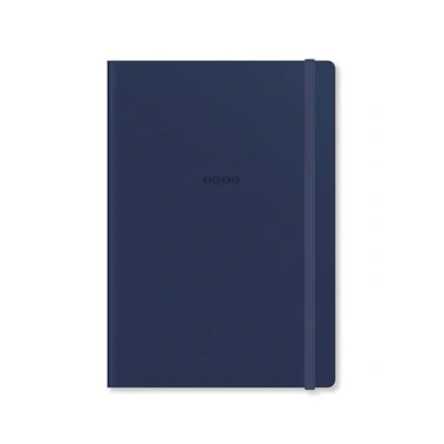 Immagine di Letts of London Agenda 2025 con visualizzazione settimanale Edge A5, colore blu navy