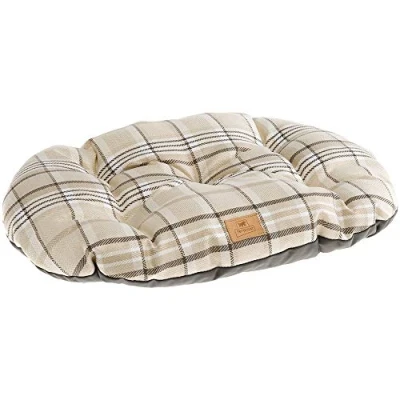 Immagine di Ferplast Cuscino per cani e gatti SCOTT 89/10, Double face, Scozzese, Soffice velluto, Lavabile, Marrone