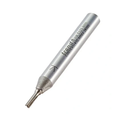 Immagine di Trend CraftPro C001CX1/4TC punta per fresa dritta a due scanalature, gambo da 1/4&quot;, diametro di taglio 2 mm e lunghezza 5 mm, in carburo tungsteno,