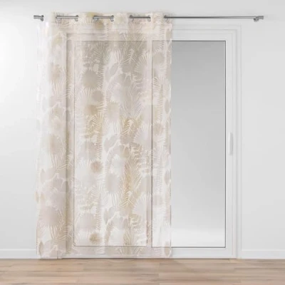 Immagine di Douceur d&#039;Intérieur Melisse Tenda con Occhielli, 140 x 240 cm, Tessuto sablé Stampato Metallizzato, Poliestere