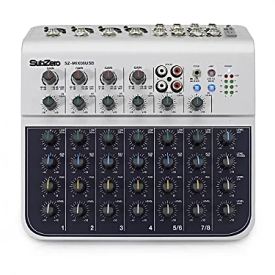 Immagine di SubZero Mixer audio compatto a 8 canali con USB