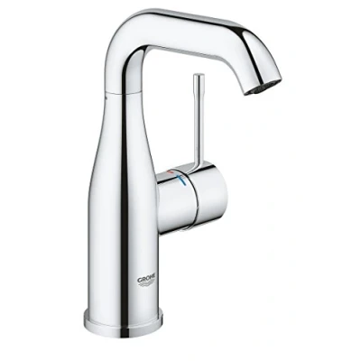 Immagine di Grohe 23463001 Essence New Miscelatore Monocomando per Lavabo, con Piletta Click Clack, Altezza Media, Ecojoy, Cromo, M