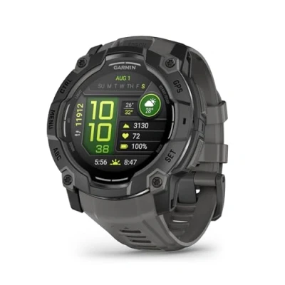 Immagine di Garmin Instinct 3, Smartwatch, 50mm, Display AMOLED 1,3&quot;, Lunetta in metallo, 10ATM, GPS Multi band, Torcia LED, 90+ App per lo Sport, Pay, Connect IQ, Autonomia 24 giorni (Black &amp; Charcoal)