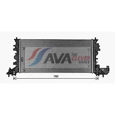 Immagine di PRASCO OL2703 Radiatore motore Alluminio 680 299 26 con giunti rapidi Alette di raffreddamento saldate